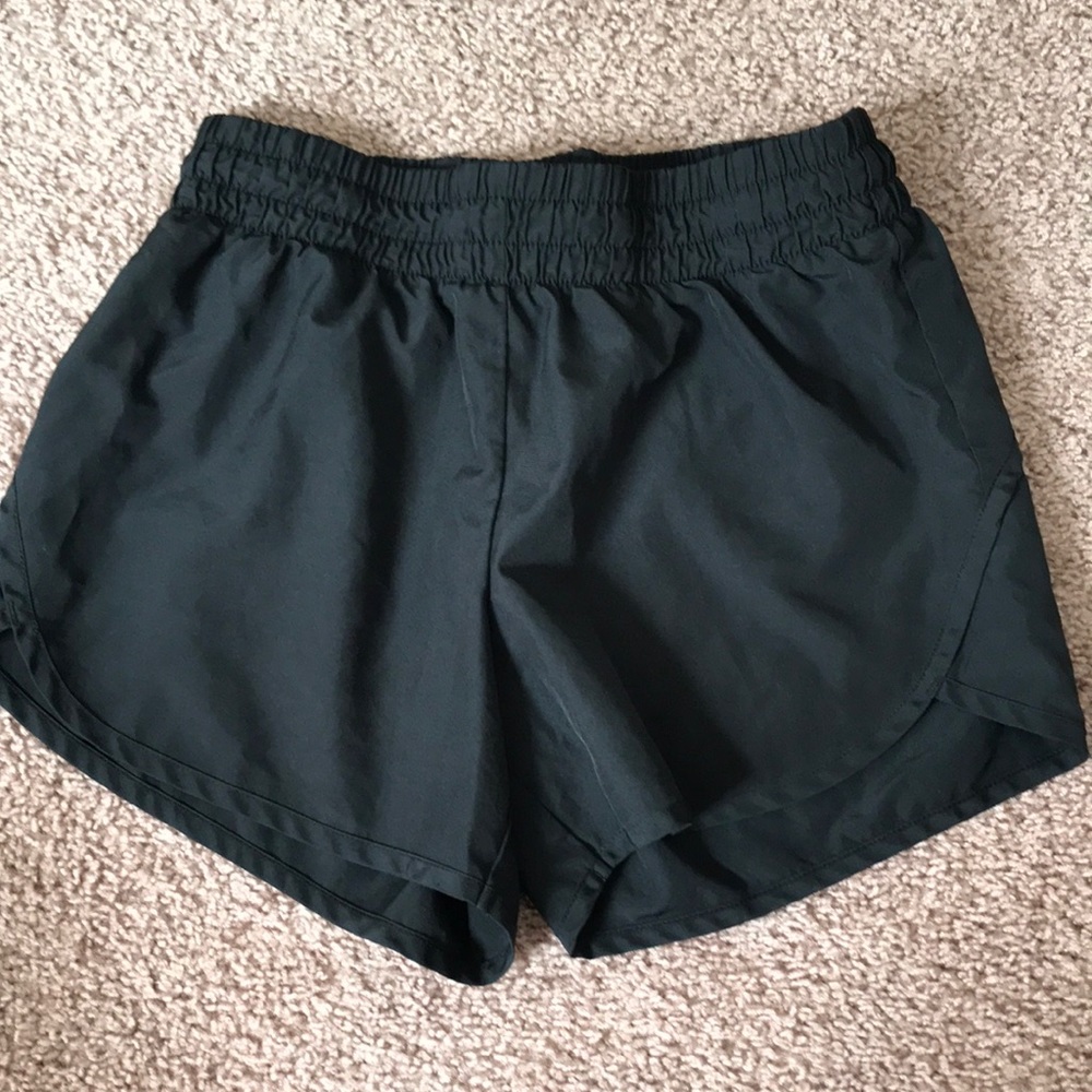Black running shorts